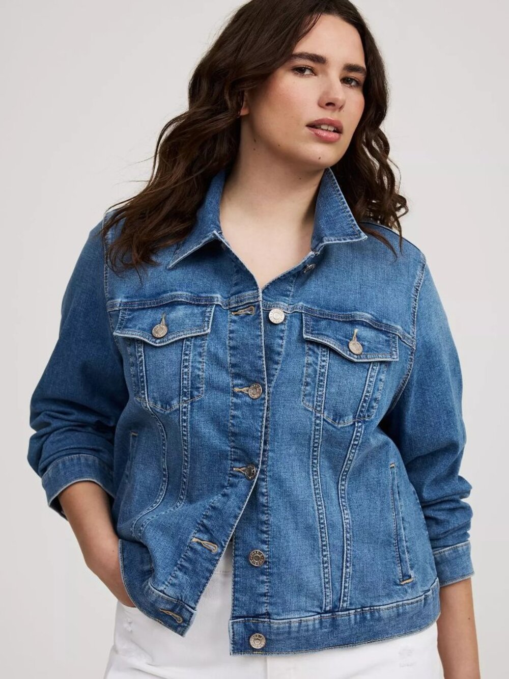 TORRID Modern Denim Trucker Size 1